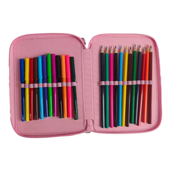 Σχολική Κασετίνα Διπλή Γεμάτη Must Team Shiny Ballerina