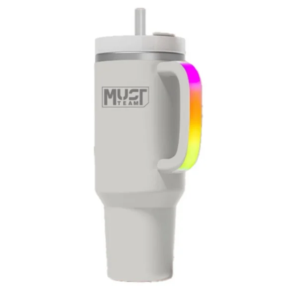 Ποτήρι Θερμός Ανοξείδωτο Must Team Μπλε 900 ml και 6 LED