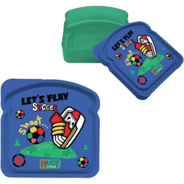 Φαγητοδοχείο Παιδικό PP Τοστ Must Team 400ml για Κορίτσι και Αγόρι