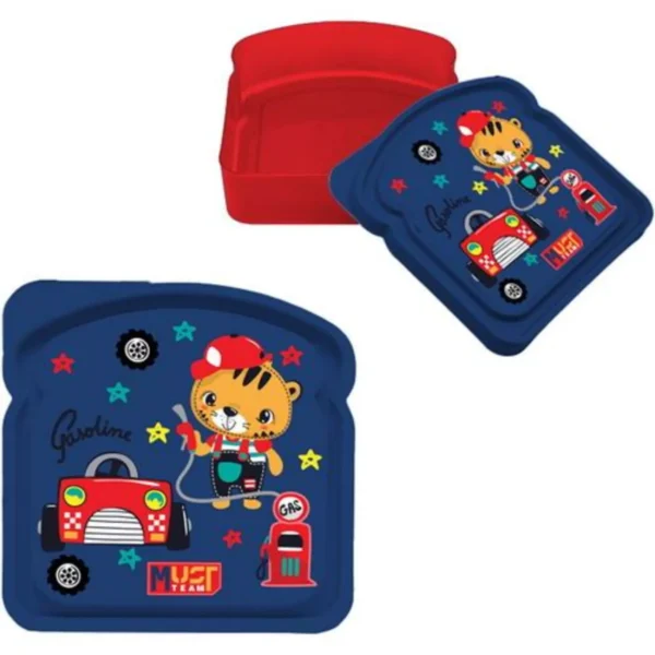 Φαγητοδοχείο Παιδικό PP Τοστ Must Team 400ml για Κορίτσι και Αγόρι