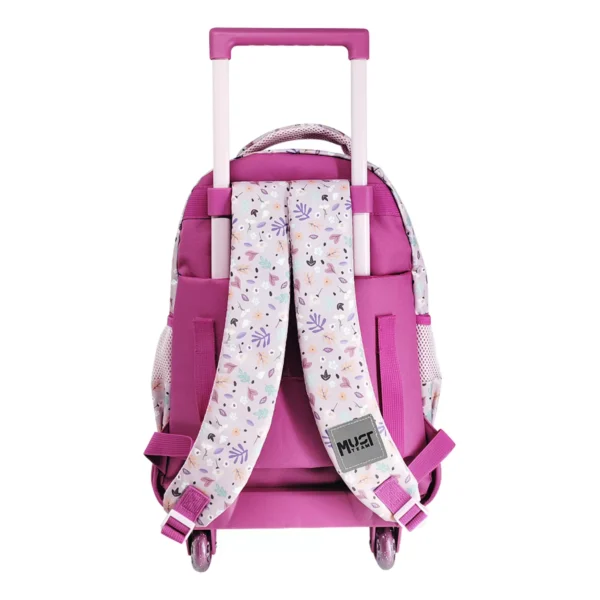 Σχολική Τσάντα Τρόλεϊ Δημοτικού Must Team Butterflies Lilac