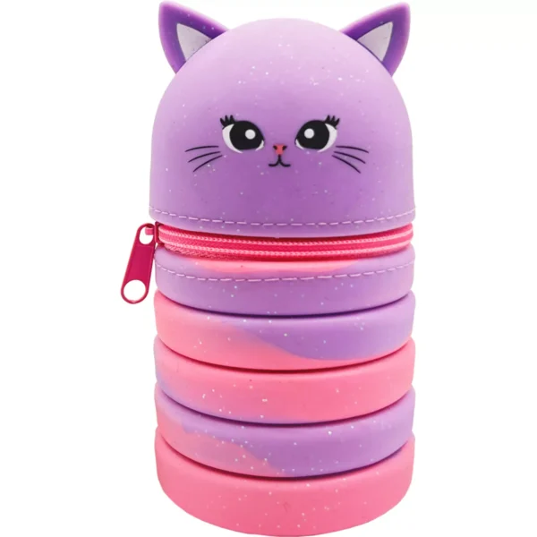 Pencil Case Silicone Must Team Foldable Animals in 6 Designs