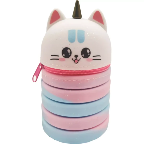 Pencil Case Silicone Must Team Foldable Animals in 6 Designs