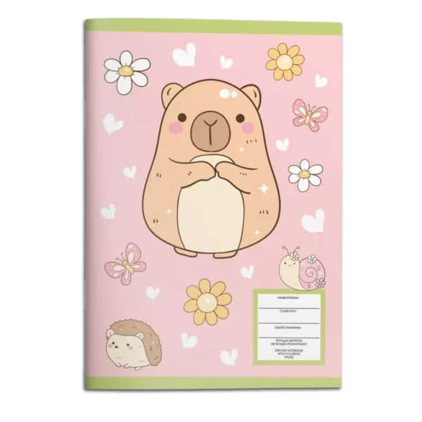Stapled Notebook A4 Must Team Capybara 40 Sheets 2 Designs