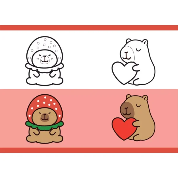 Stapled Notebook A4 Must Team Capybara 40 Sheets 2 Designs