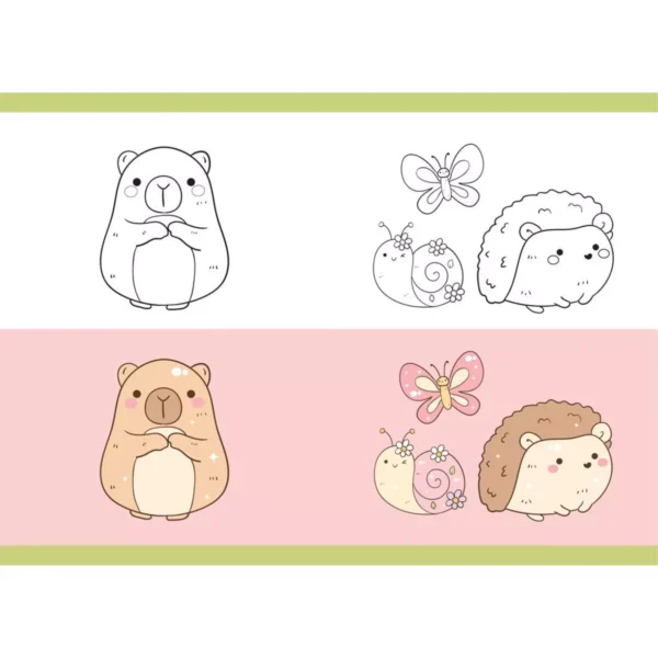 Stapled Notebook A4 Must Team Capybara 40 Sheets 2 Designs