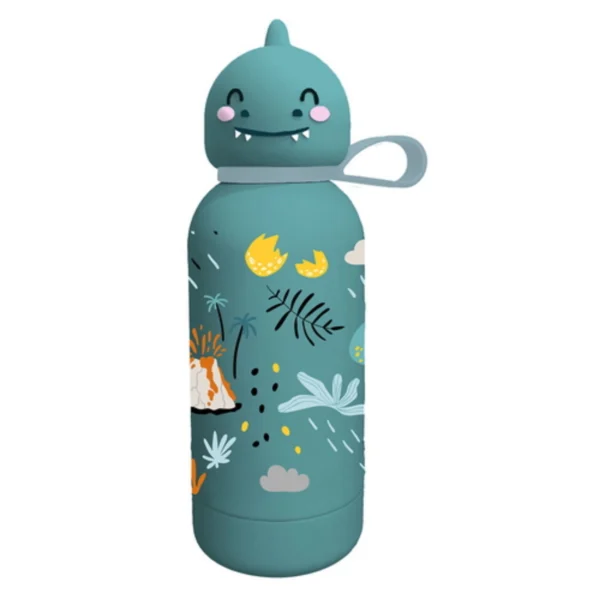 Vacuum Flask Stainless Steel Must Team Dinosaur 350 ml with silicone cap