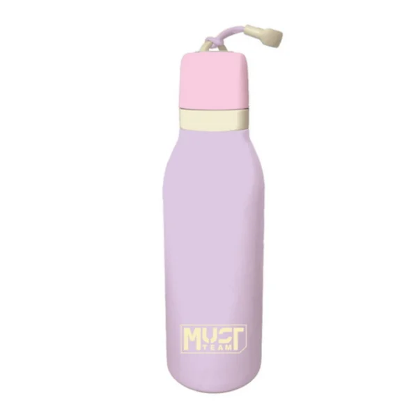 Vacuum Flask Stainless Steel Must Team Pastel Purple 500 ml with carrying cord on the opening