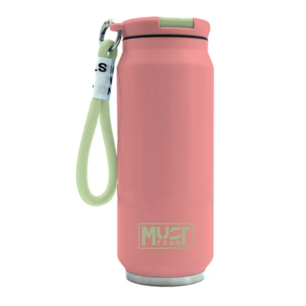 Vacuum Flask Stainless Steel Must Team Pastel 500 ml with carrying cord on the opening 4 Colors
