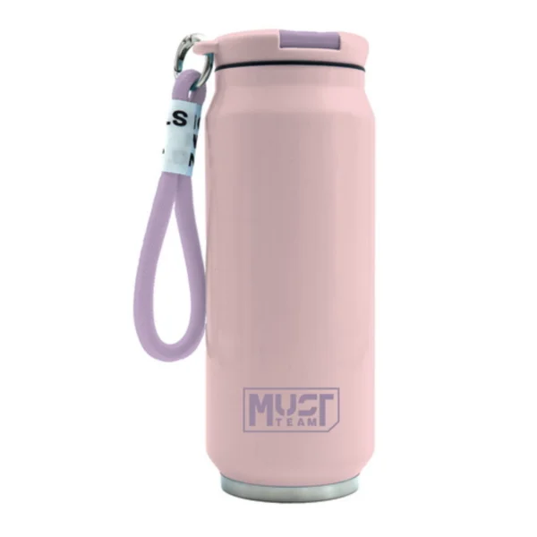 Vacuum Flask Stainless Steel Must Team Pastel 500 ml with carrying cord on the opening 4 Colors