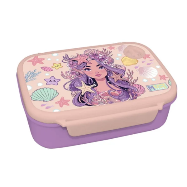 Lunch Set Must Team Girl And The Starfish Lunch Box PP 800ml-Aluminium Water Canteen 500ml
