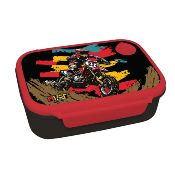 Lunch Set Must Team Bike PP Lunch Box 800ml-Aluminum Flask 500ml