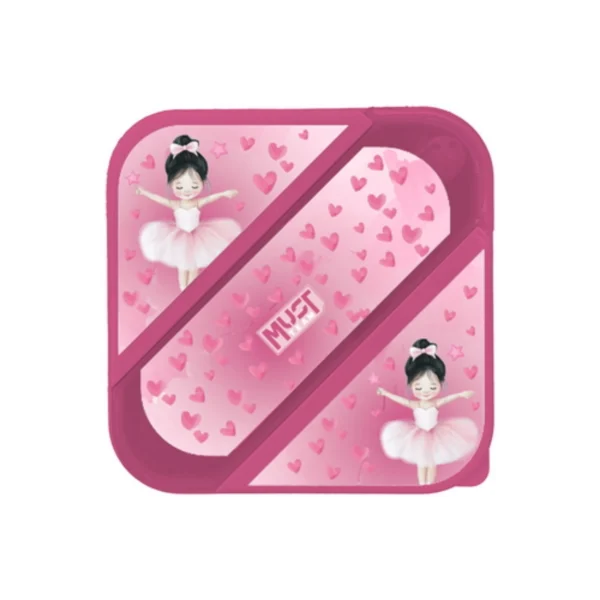 Lunch Set Must Team Ballerina Lunch Box PP 850ml-PP Flask 400ml