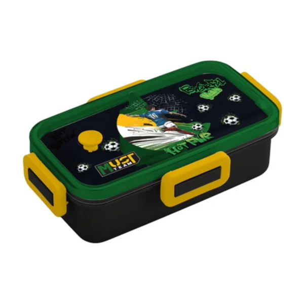 Lunch Box Must Team 700ml PP Plastic with removable divider 20x13x6.5 cm 4 Designs