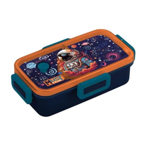 Lunch Box Must Team 700ml PP Plastic with removable divider 20x13x6.5 cm 4 Designs