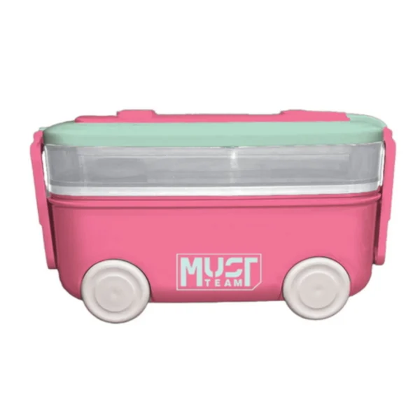 Lunch Box Must Team 1100ml PP Plastic with fork and spoon in 2 Colors