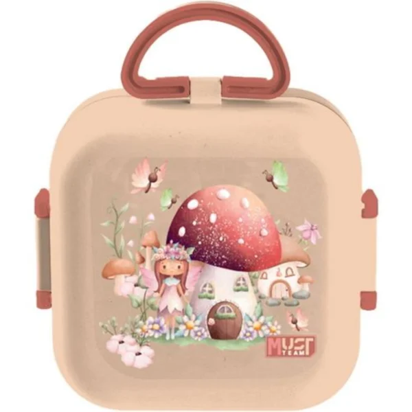 Lunch Box Must Team 550ml PP Plastic with fork and spoon in 4 Designs