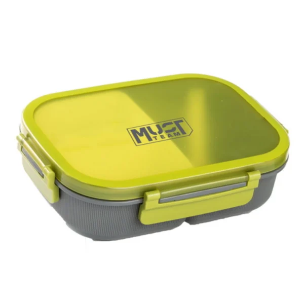 Lunch Box Must Team 1100ml PP Plastic with spoon 21,7x16,5x6,2 cm in 3 Colors