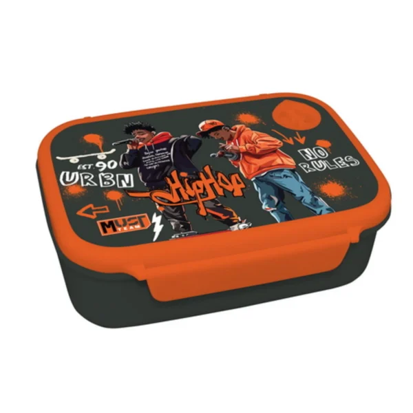 Lunch Set Must Team Hip Hop Lunch Box PP 800ml-Aluminium Water Canteen 500ml