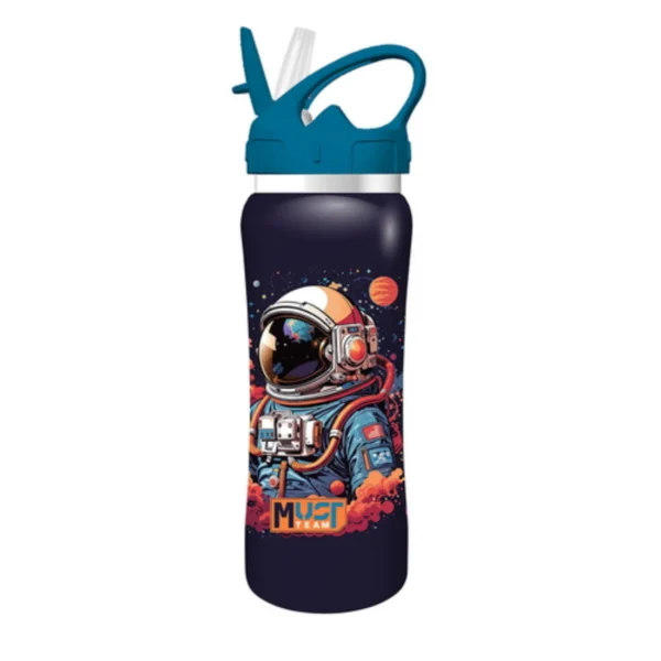 Lunch Set Must Team Astronaut PP Lunch Box 800ml-Stainless Steel Water Canteen 500ml