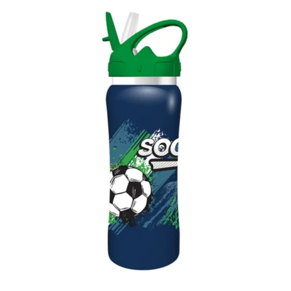 Lunch Set Must Team Soccer Lunch Box PP 800ml-Stainless Steel Water Canteen 500ml