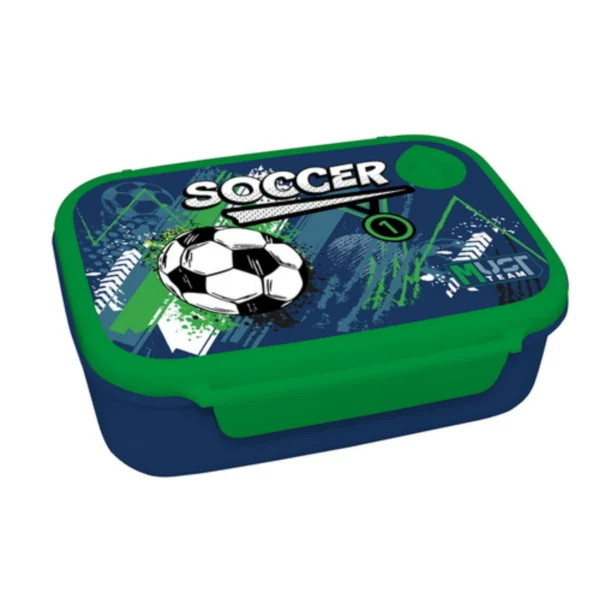 Lunch Set Must Team Soccer Lunch Box PP 800ml-Stainless Steel Water Canteen 500ml