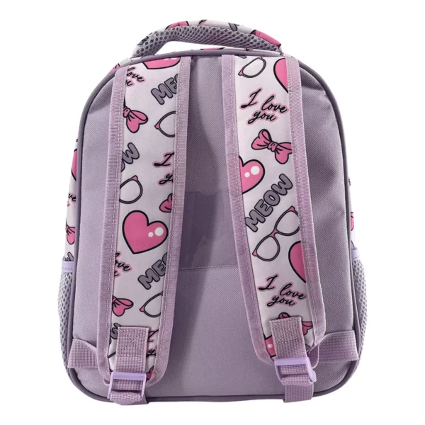 School Backpack Kindergarten Must Team Meow With Glasses