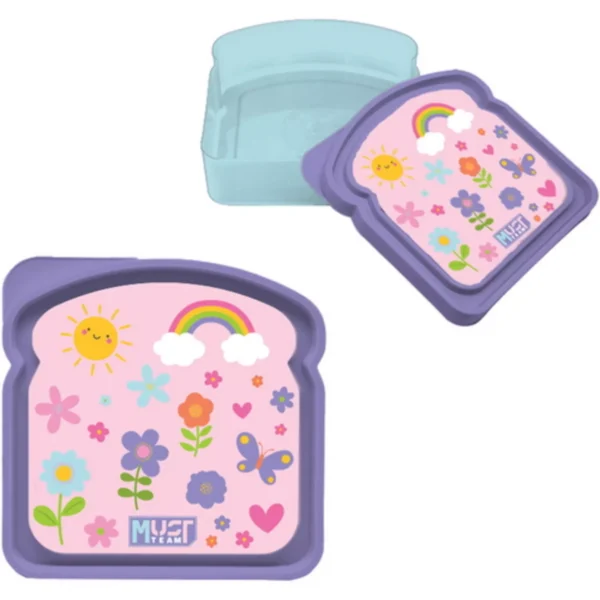 Lunch Box Kids PP Sandwich Must Team 400ml for Girls and Boys 4 Designs