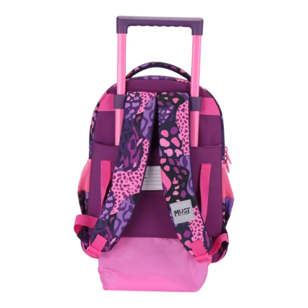 School Trolley Bag Elementary Must Team Heart Print
