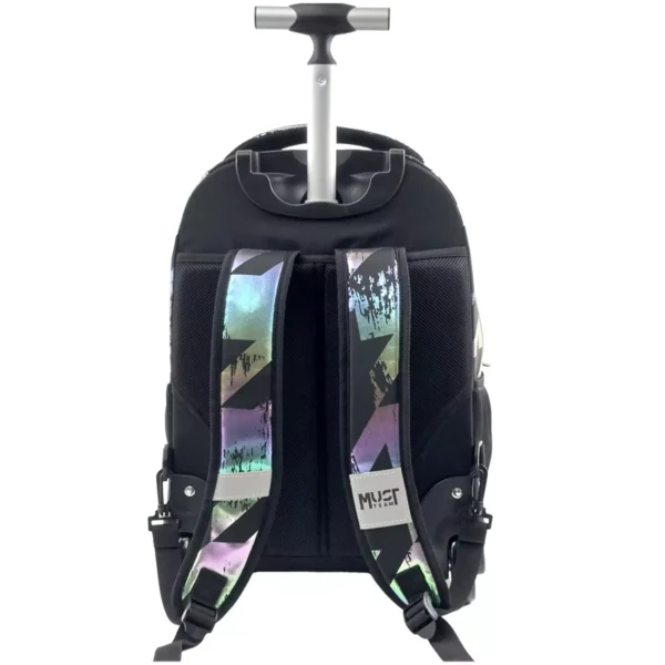 School Trolley Bag Elementary Must Team Hologram Colors